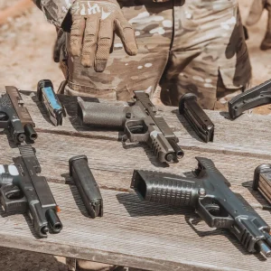 Glock 19, SIG Sauer P320, Springfield Armory XD..